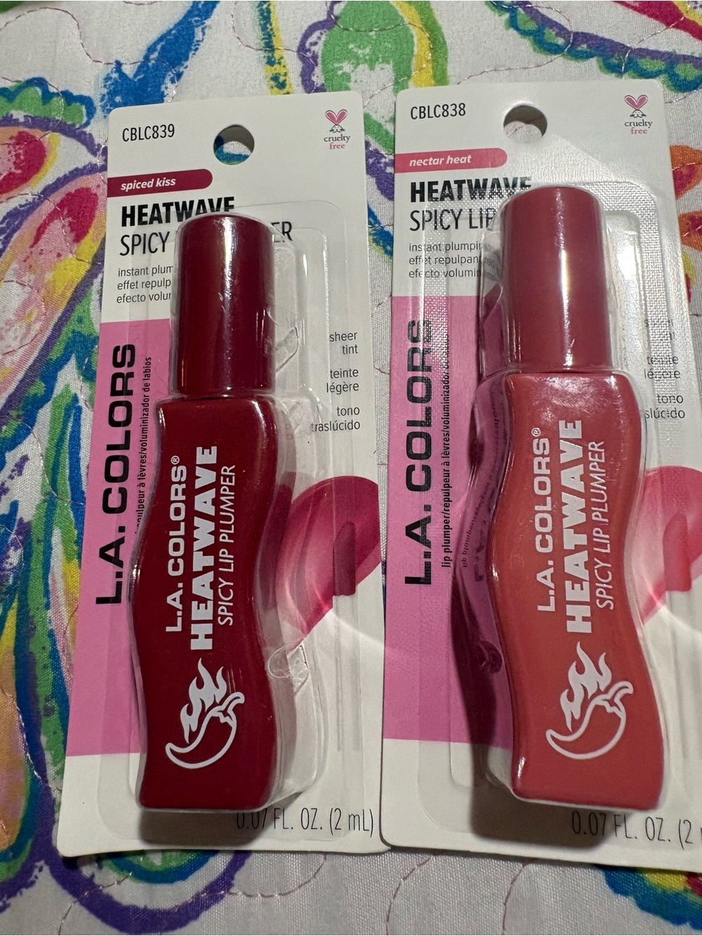 L.A. Colors Heatwave Spicy Lip Plumper - Spiced Kiss & Nectar Heat